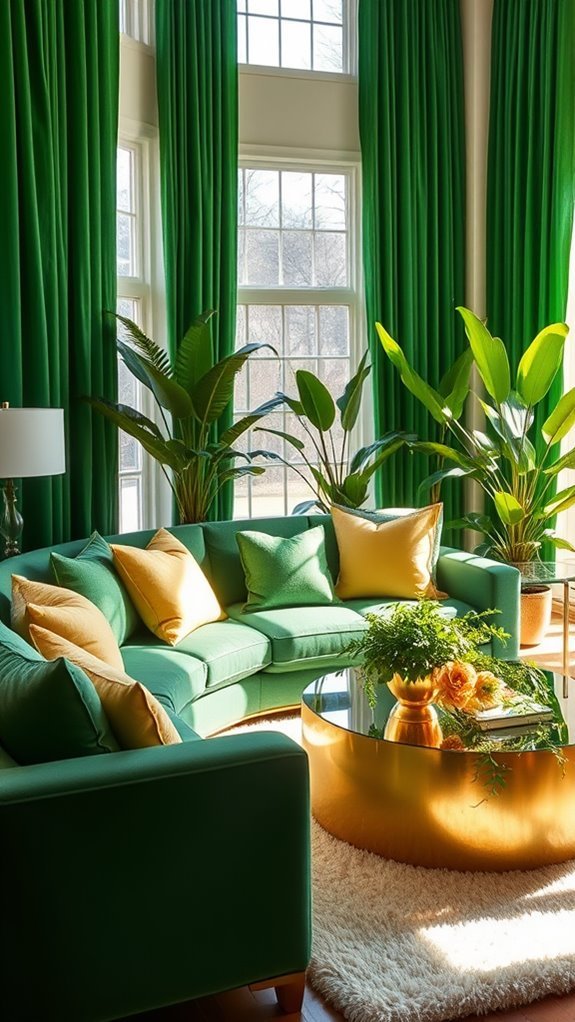 elegant green upholstery fabrics