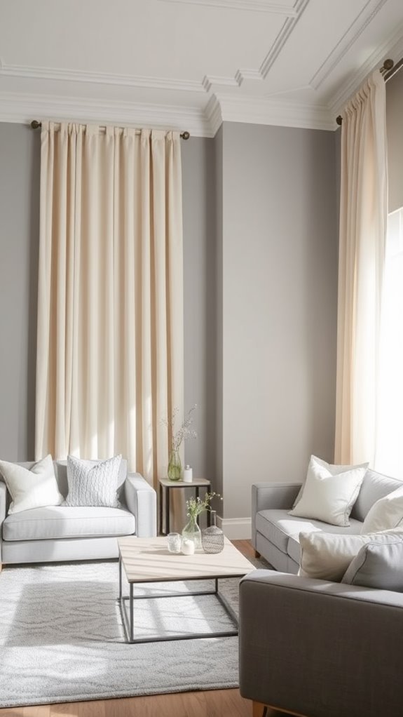 elegant grey and cream