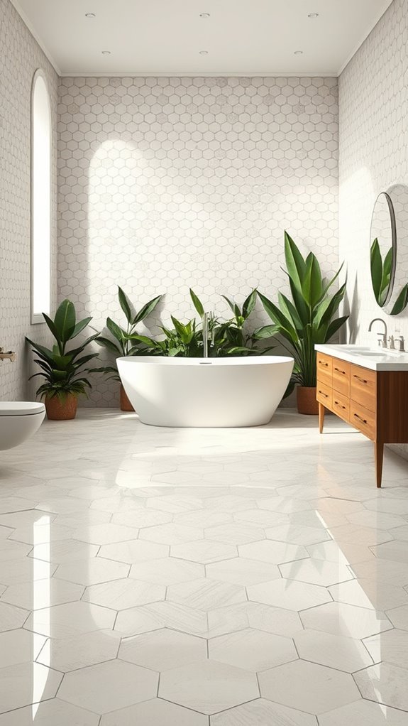 elegant hexagonal tile designs