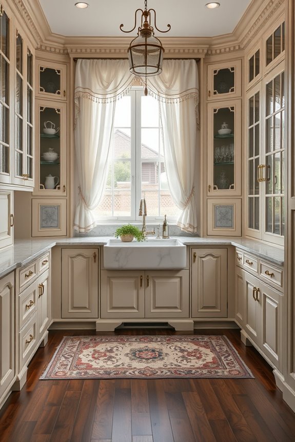 elegant hidden kitchen storage