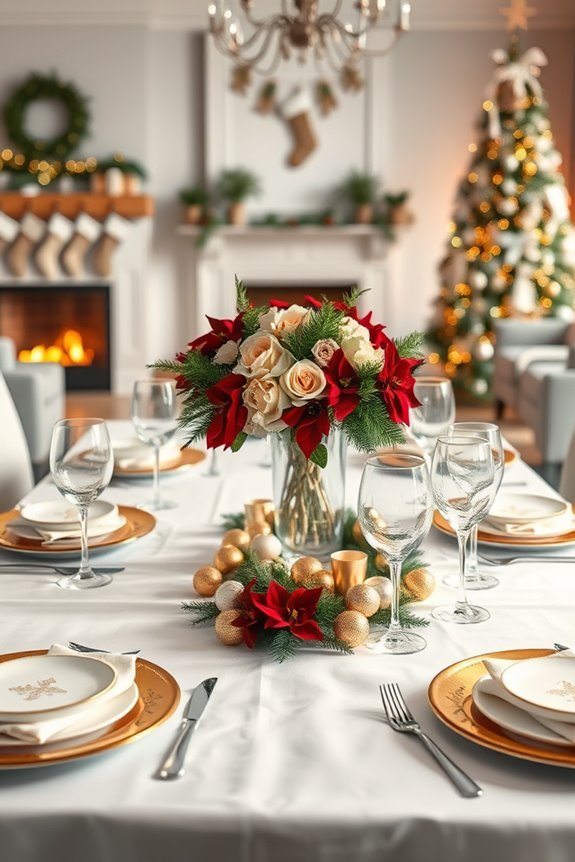 elegant holiday table settings