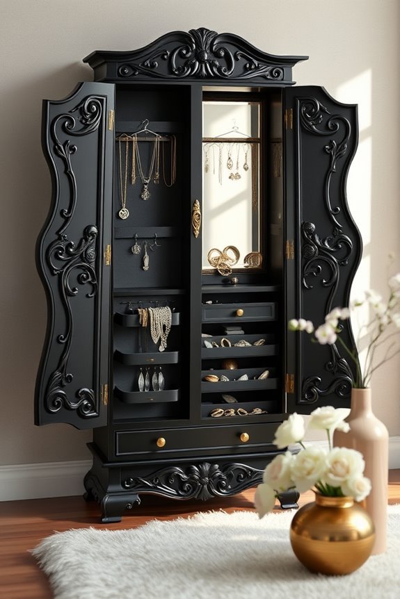 elegant jewelry armoire refresh