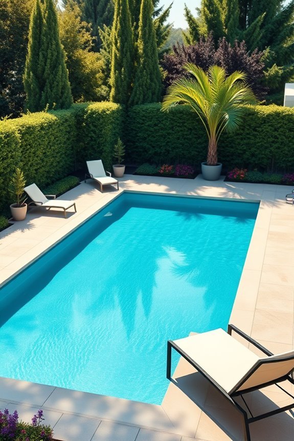 elegant l shaped pool design