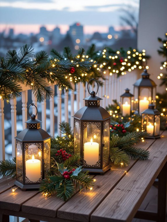 elegant lanterns create warmth