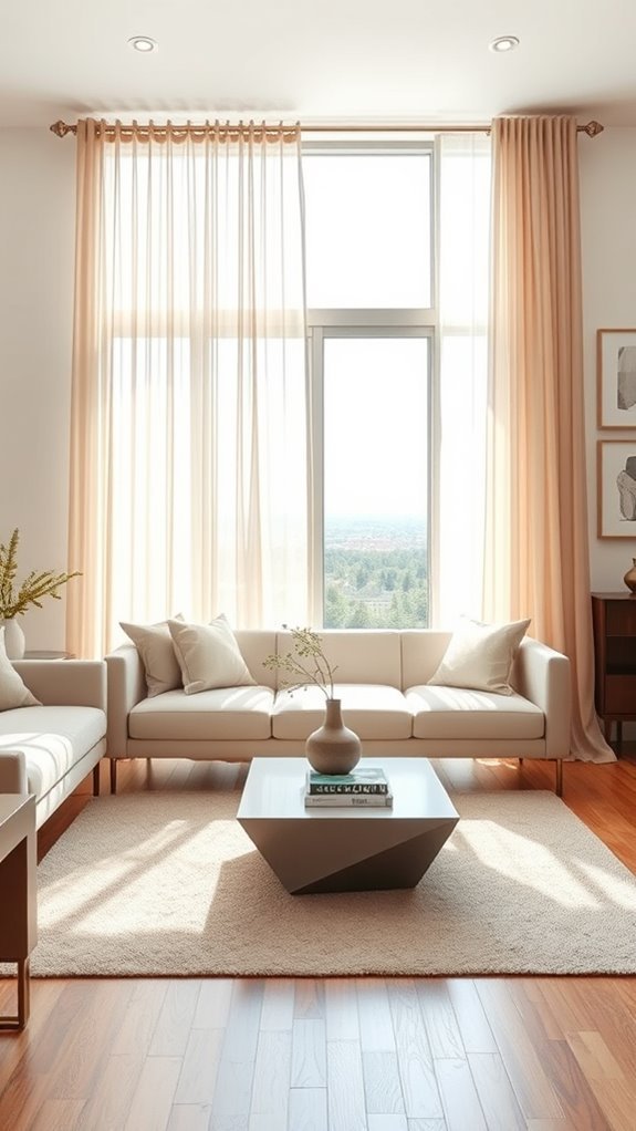 elegant light filtering drapes