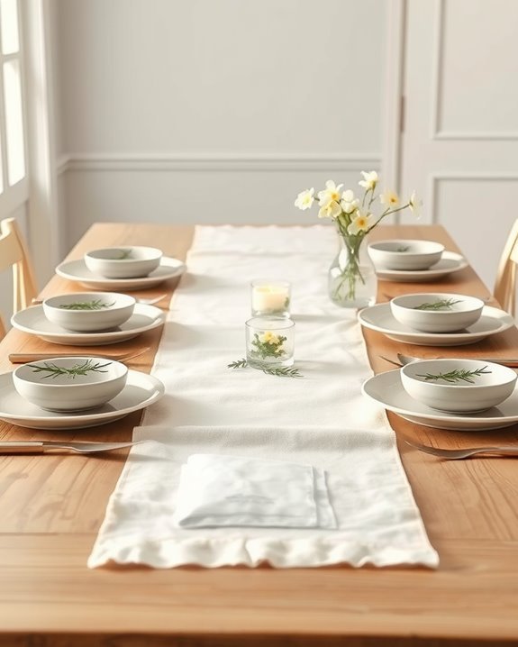 elegant linen table decor