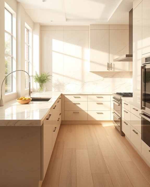 elegant marble kitchen accents