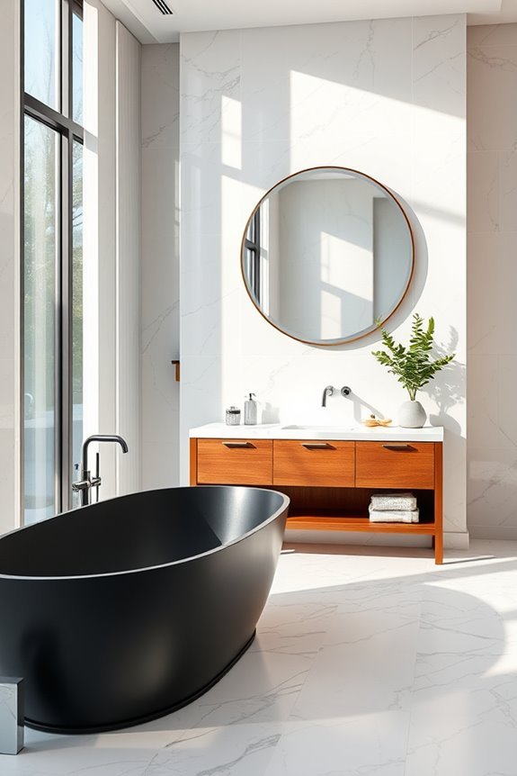 elegant marble privacy screens