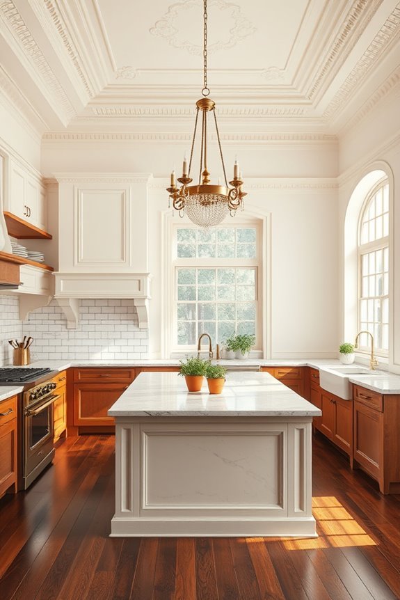 elegant minimalist kitchen lighting