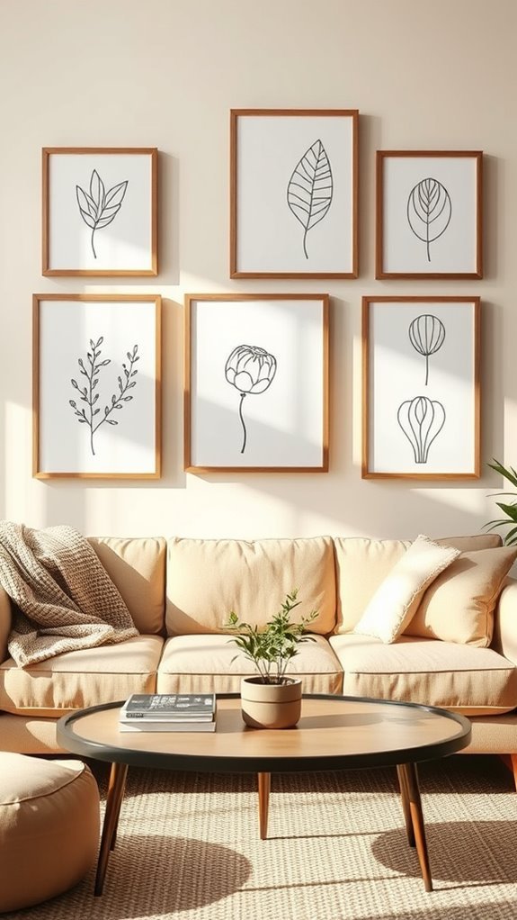 elegant minimalist line art