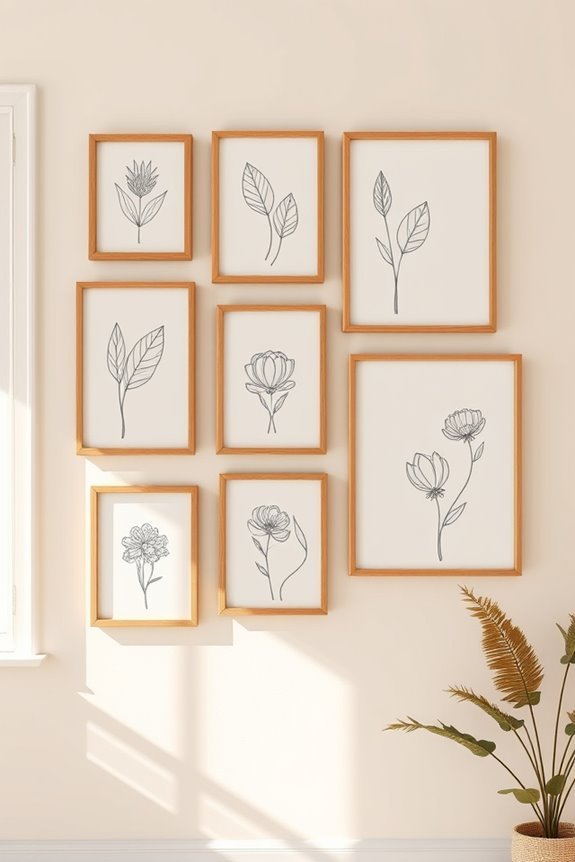 elegant minimalist line art