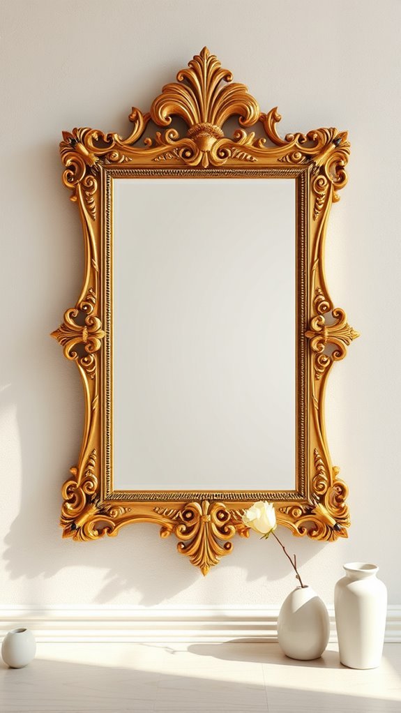 elegant mirrors enhance decor