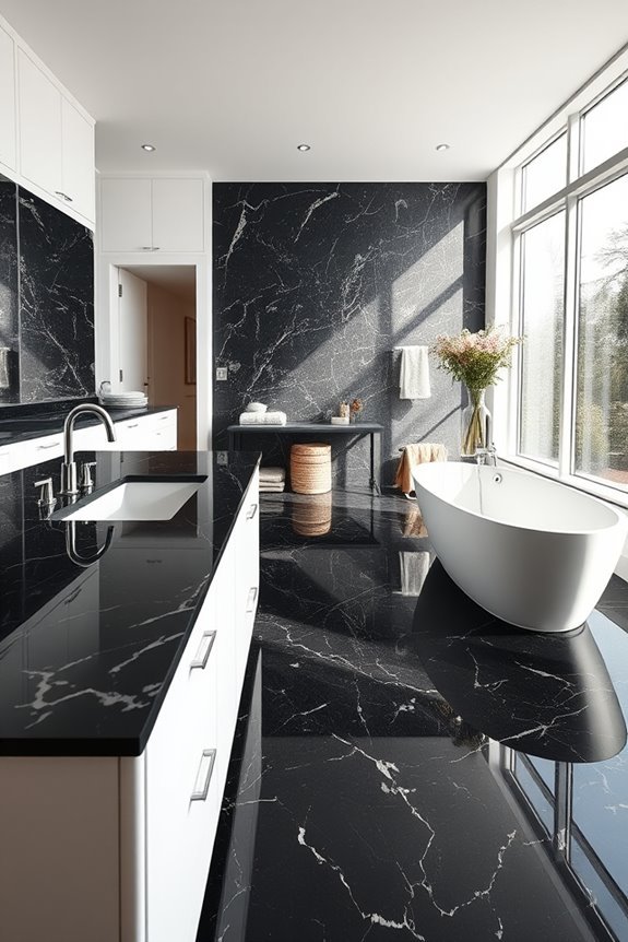 elegant open concept sanctuary