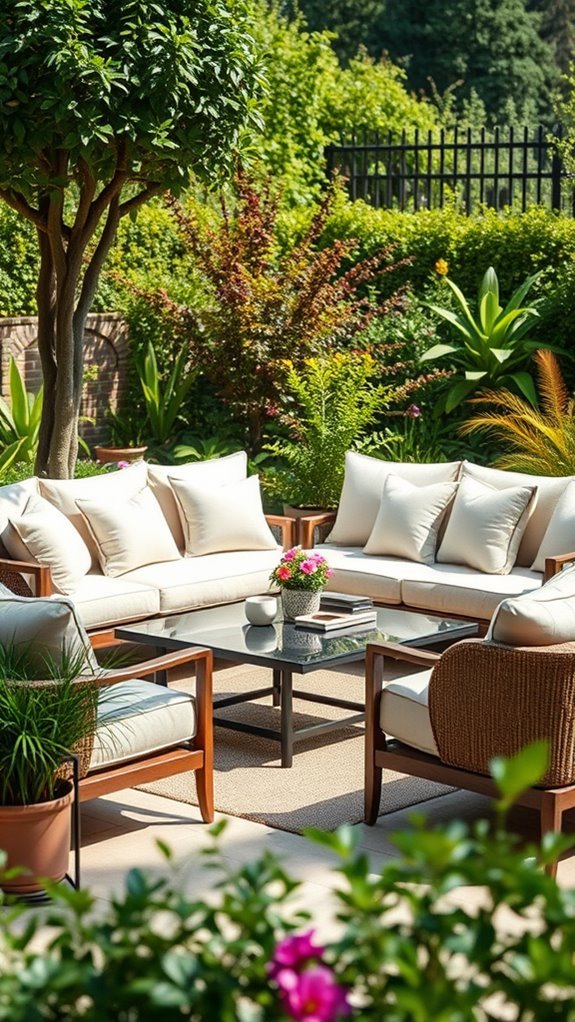 elegant outdoor living space