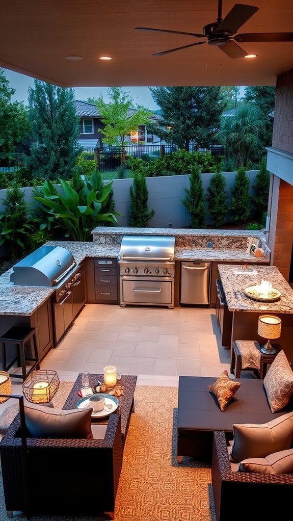 elegant outdoor living space