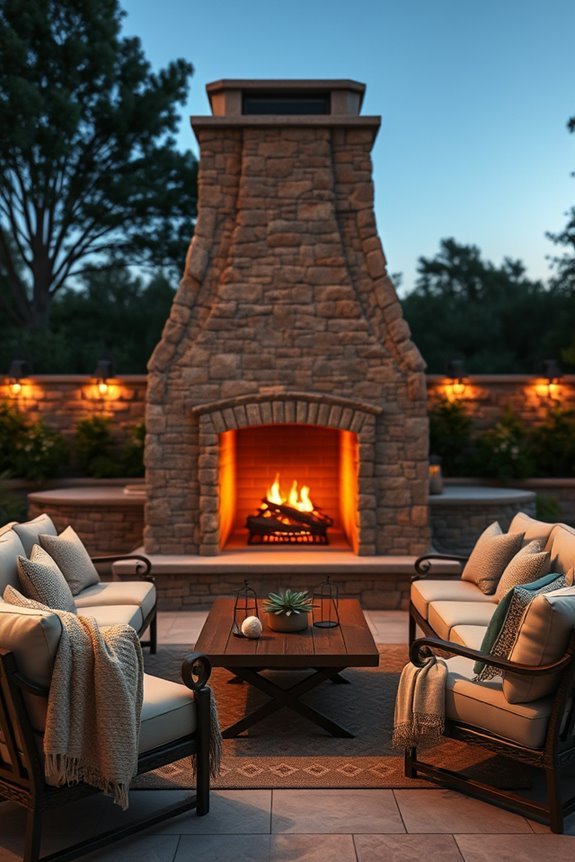 elegant outdoor warmth and charm