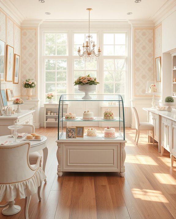elegant pastel cake shop
