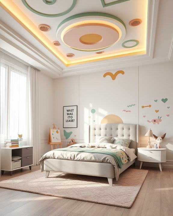 elegant playful ceiling design
