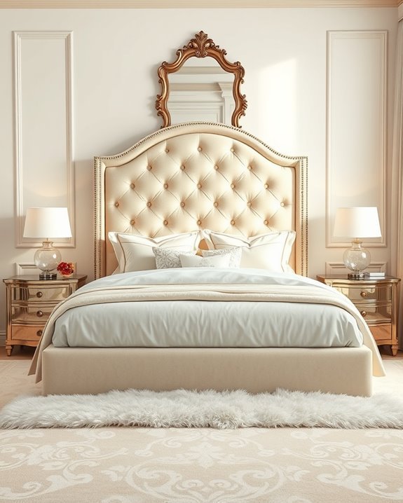 elegant plush headboard styles