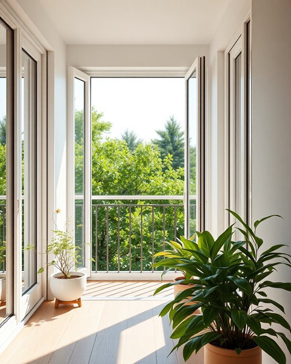 elegant practical balcony windows