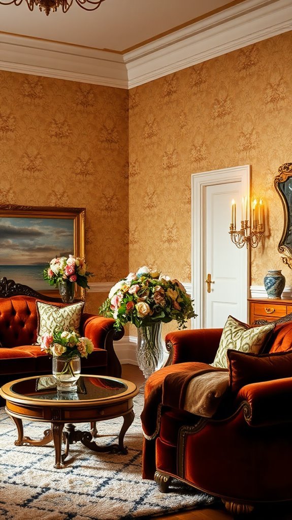 elegant retro gold design