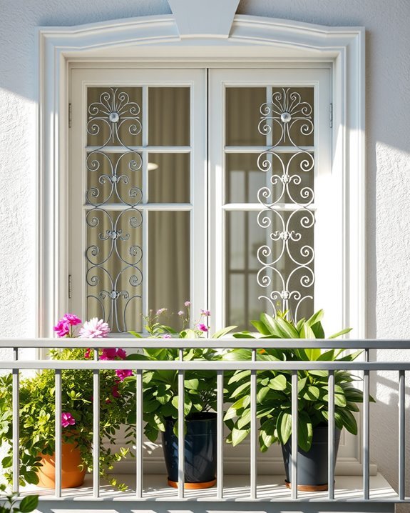 elegant security for balconies