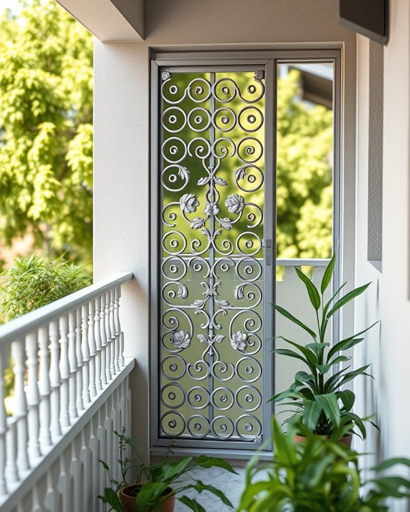 elegant security grill design
