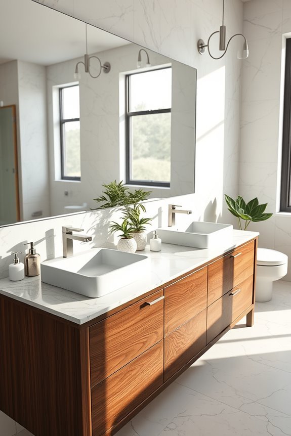 elegant shared bathroom solution