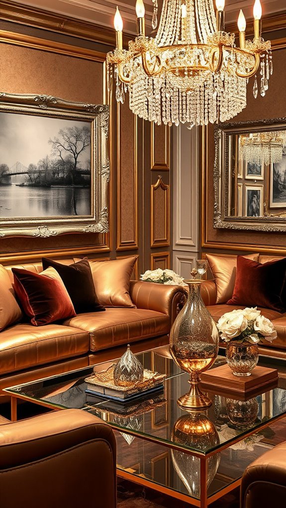 elegant silver frame display