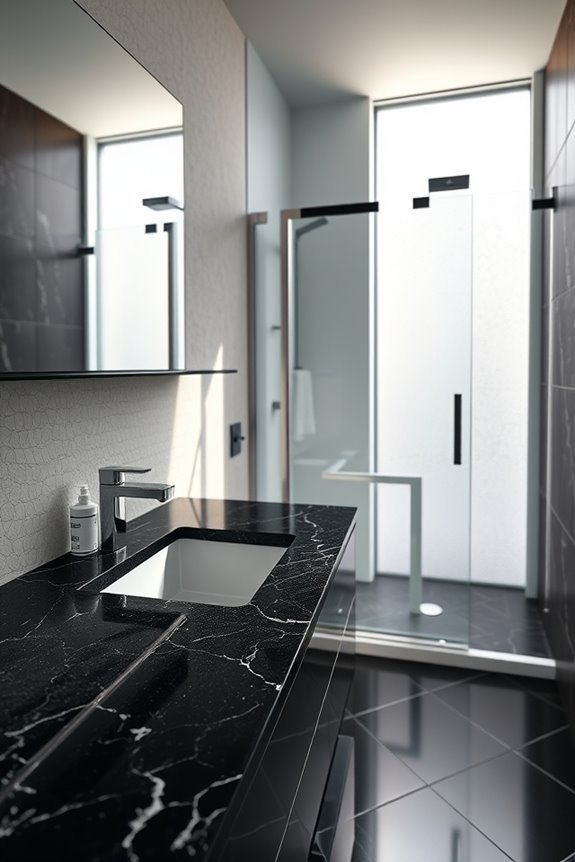 elegant small bathroom transformation