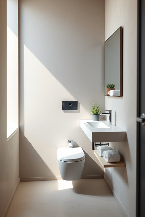 elegant space saving bathroom upgrade