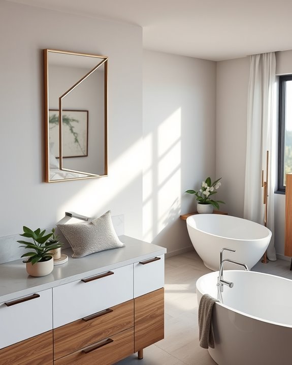 elegant statement mirrors enhance