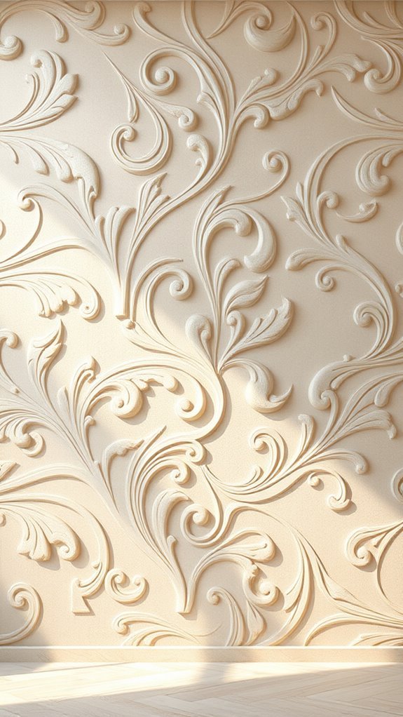 elegant textured wall finishes