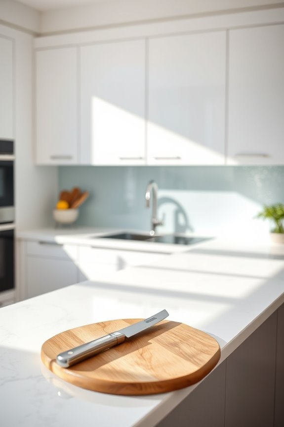 elegant translucent glass backsplashes