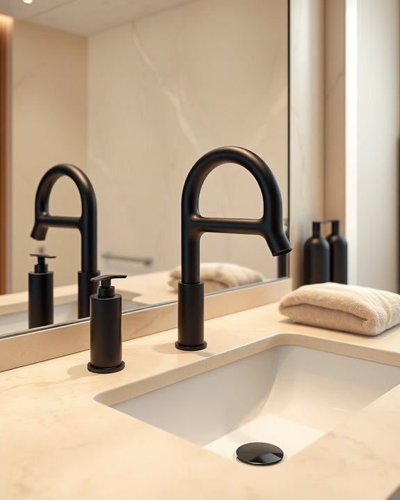 elegant unique black faucets