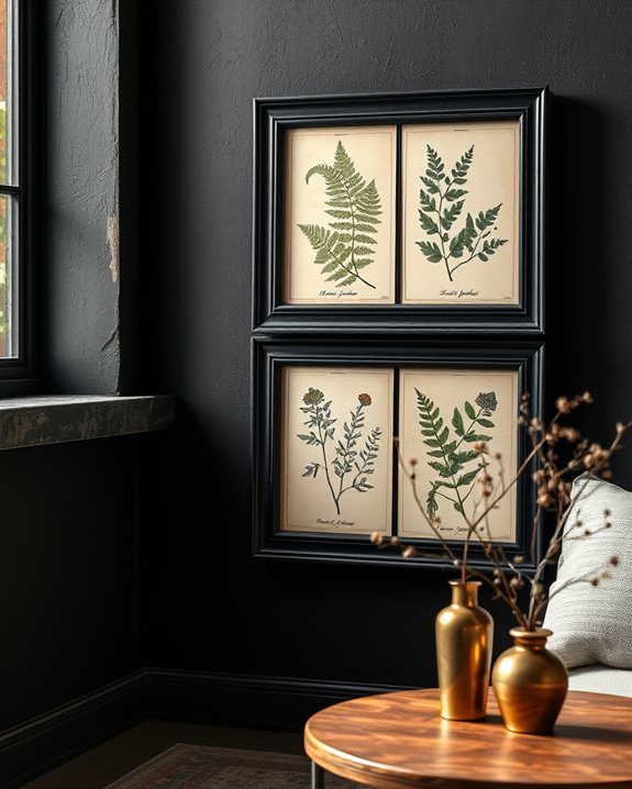 elegant vintage botanical decor