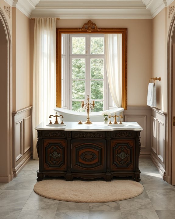 elegant vintage freestanding vanities