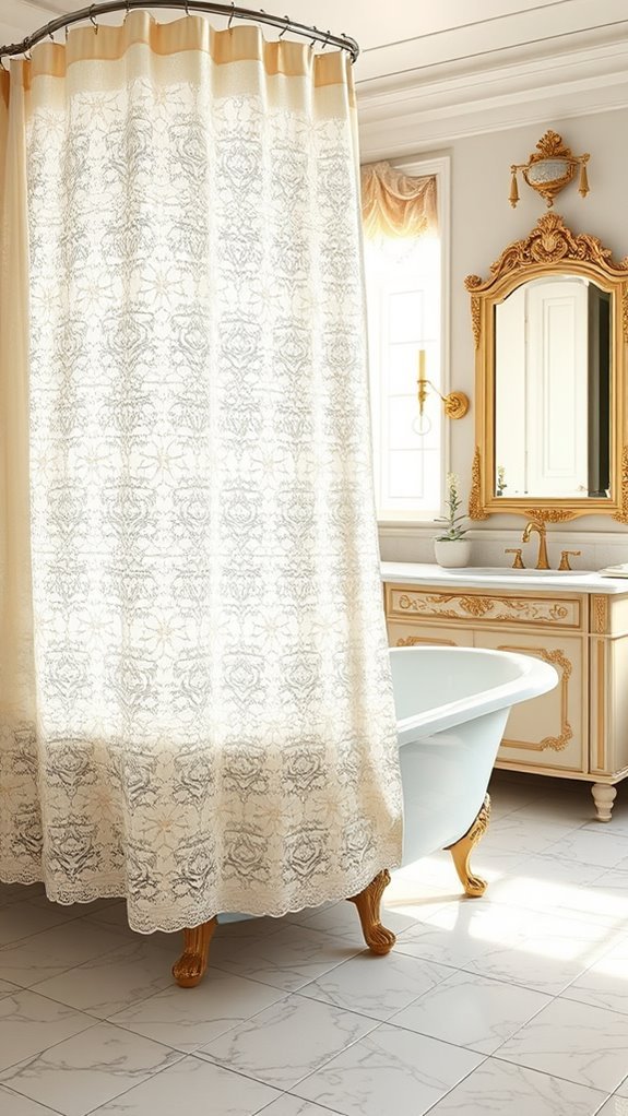 elegant vintage shower curtains