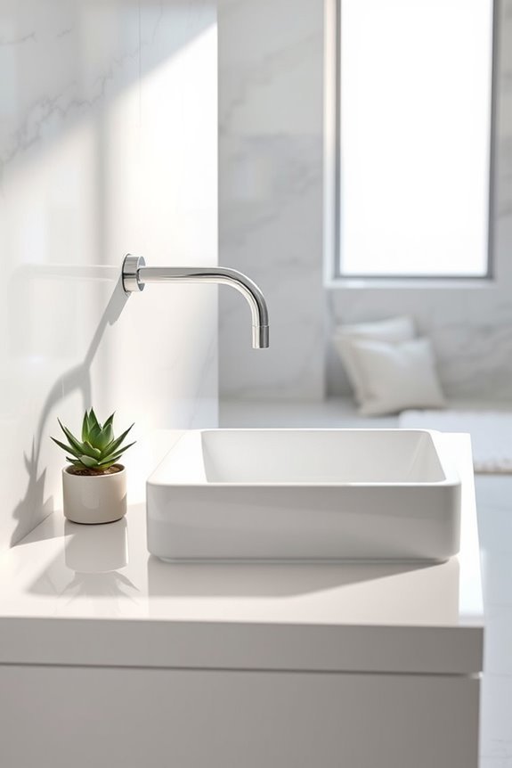 elegant wall mounted faucet solution