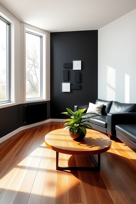 elegant warmth through contrast