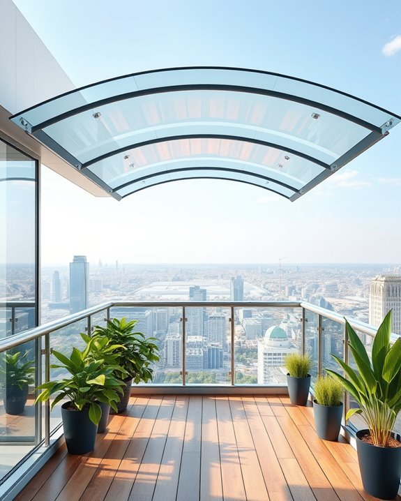 elegant weather protection canopies