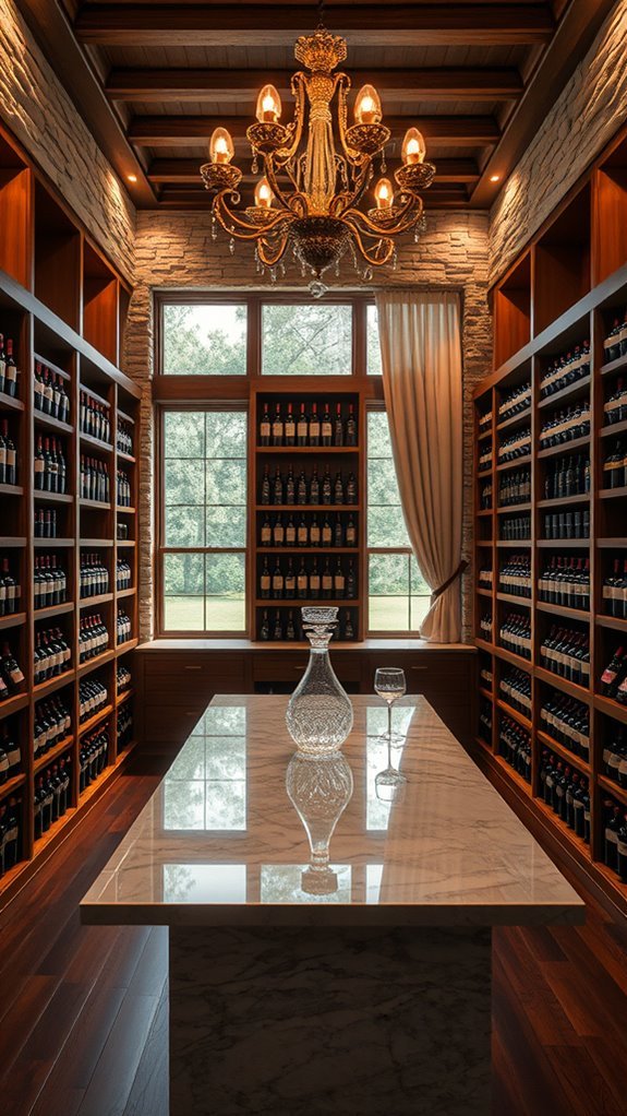elegant wine storage design