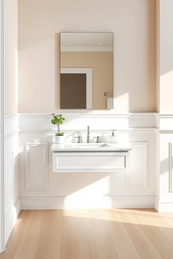 elevate bathroom elegance wainscoting