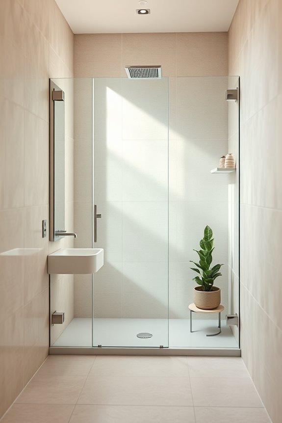 elevate bathroom with transparency