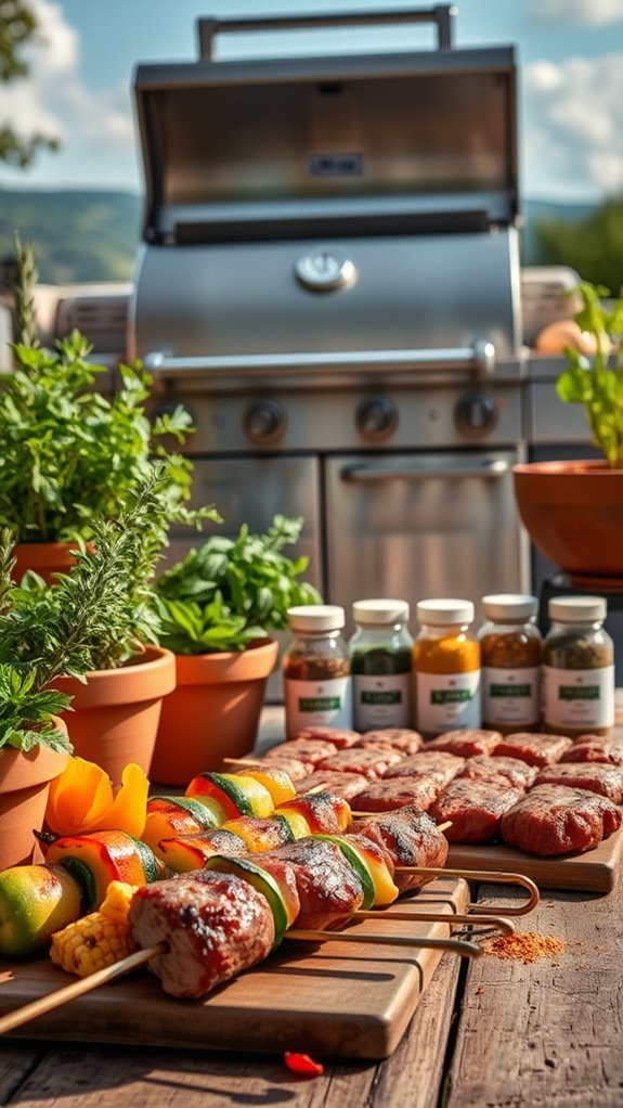 elevate bbq with herbs