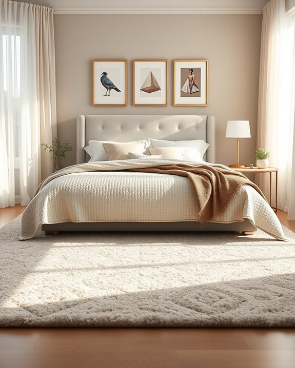 elevate bedroom ambiance with rugs