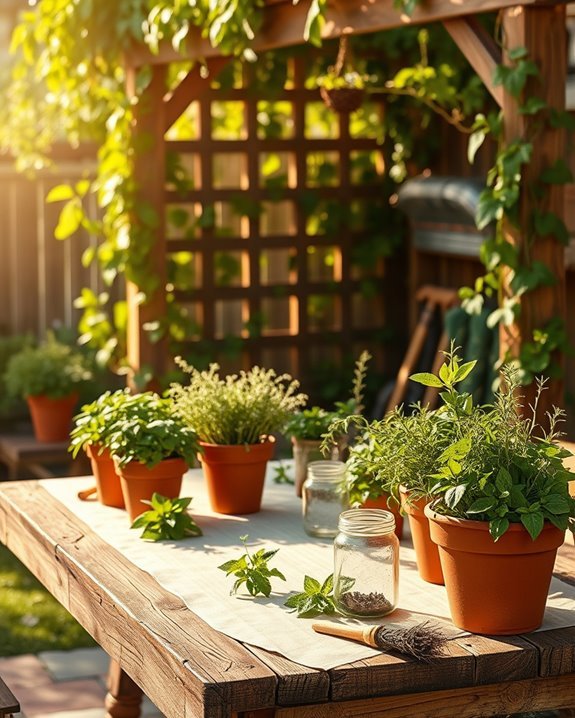 elevate cafe with herbs