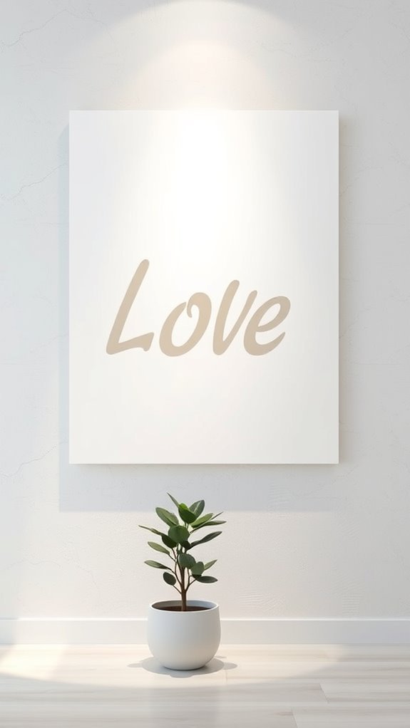 elevate decor with typography