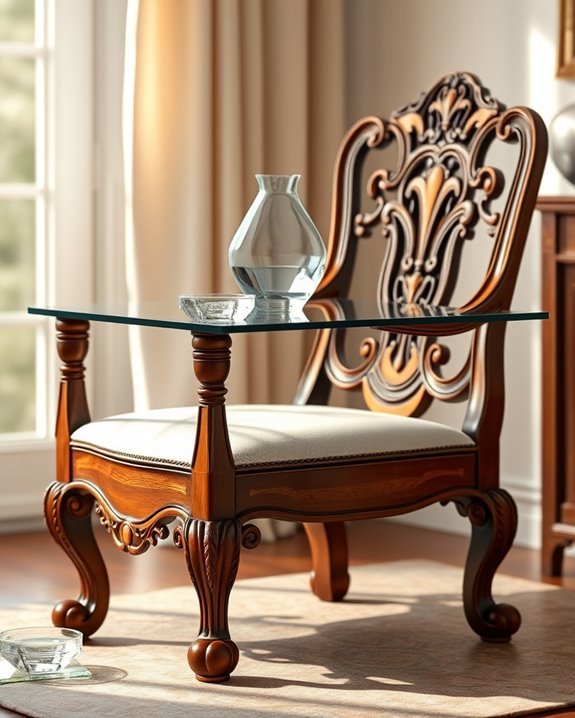 elevate furniture with glass
