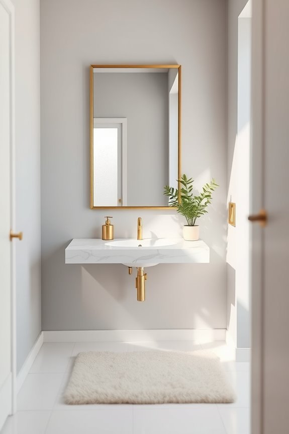elevate small bathroom aesthetics